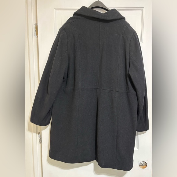 Kristen Blake women’s 16W Black wool/cashmere blend dress coat - Picture 2 of 8